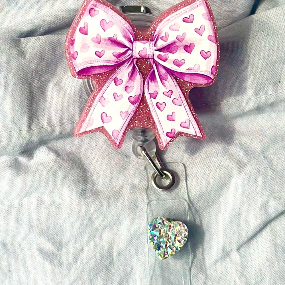 Charming Pink Heart Bow Kids Jewelry